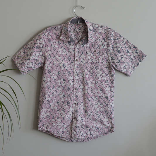 M size Batik button-down shirt